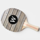 Raquette De Ping Pong Bois à monogramme (Côté)
