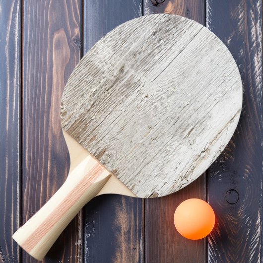 Raquette De Ping Pong Bois Blanchi à l'Ancienne