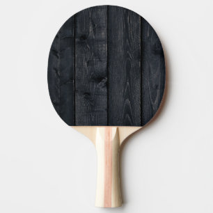 Raquette De Ping Pong Bois Brûlé Foncé Simple