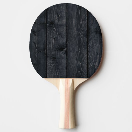 Raquette De Ping Pong Bois Brûlé Foncé Simple (Devant)