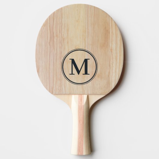 Raquette De Ping Pong Bois de frêne blanc Monogramme (Dos)