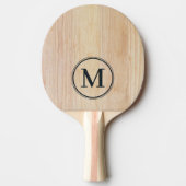 Raquette De Ping Pong Bois de frêne blanc Monogramme (Devant)