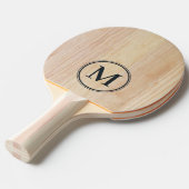 Raquette De Ping Pong Bois de frêne blanc Monogramme (Devant Angle)