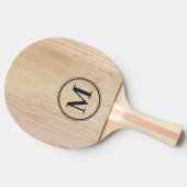 Raquette De Ping Pong Bois de frêne blanc Monogramme (Côté)