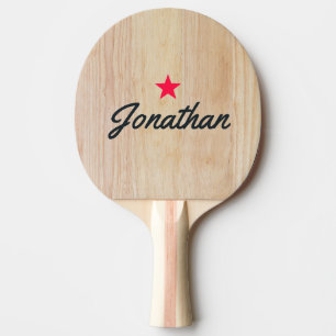 Raquette De Ping Pong Bois de frêne blanc Signature Star Vintage