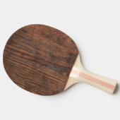 Raquette De Ping Pong Bois foncé noyer rustique (Côté)
