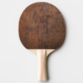 Raquette De Ping Pong Bois foncé noyer rustique simple (Dos)