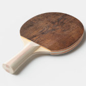 Raquette De Ping Pong Bois foncé noyer rustique simple (Devant Angle)