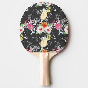 Raquette De Ping Pong Boissons Tropicales Avec Animaux