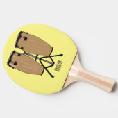 Raquette De Ping Pong Bongo, dessin animé de batterie (Côté)