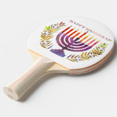 Raquette De Ping Pong Bonne Hanoukka Ping Pong Paddle (Devant Angle)