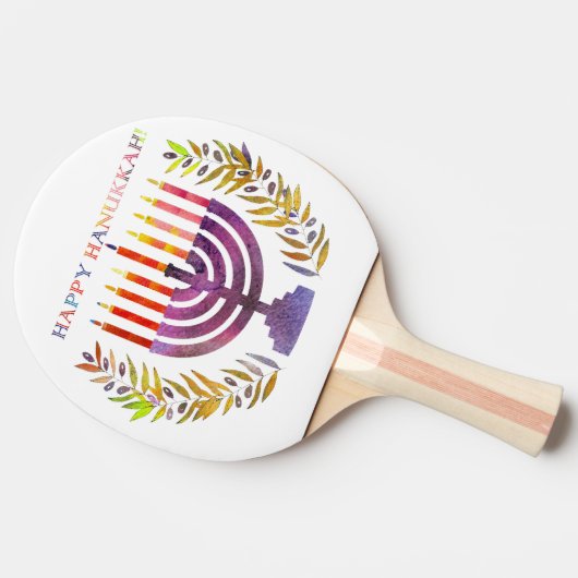 Raquette De Ping Pong Bonne Hanoukka Ping Pong Paddle (Côté)