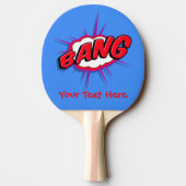 Raquette De Ping Pong Boom Bang Rouge & Bleu Personnalisé (Dos)