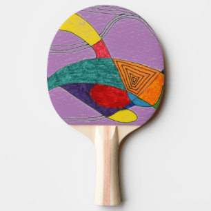 Raquette De Ping Pong "Boomerangs" Ping Paddle Abstrait