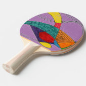 Raquette De Ping Pong "Boomerangs" Ping Paddle Abstrait (Devant Angle)