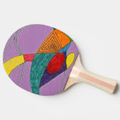 Raquette De Ping Pong "Boomerangs" Ping Paddle Abstrait (Côté)