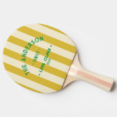 Raquette De Ping Pong Bord de mer Brûlé Citron Striage & Nom de famille (Côté)