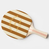 Raquette De Ping Pong Bord de mer Sable Brûlé et Nom de famille (Côté)