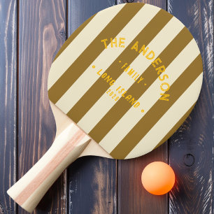 Raquette De Ping Pong Bordure de désert chaud côtier & Nom de famille