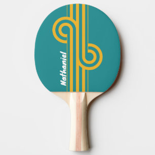 Raquette De Ping Pong Boucle de rayure de lever de soleil de coquillage 