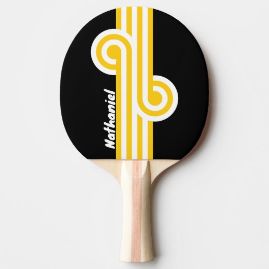 Raquette De Ping Pong Boucle Nostalgique Bumblebee avec Nom (Devant)