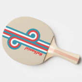 Raquette De Ping Pong Boucle Rayée Cloud Chaser avec Nom (Côté)