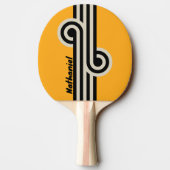 Raquette De Ping Pong Boucle Rétro Bumblebee Buzz avec Nom (Dos)