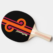 Raquette De Ping Pong Boucle VHS Rétro avec Nom (Côté)