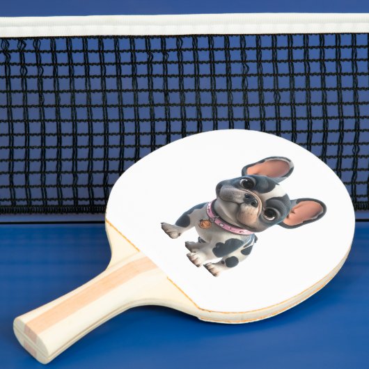 Raquette De Ping Pong Bouledogue Français (Insitu)