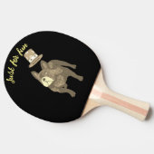 Raquette De Ping Pong Bouledogue français cylindre Nouvel An (Côté)
