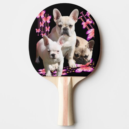 Raquette De Ping Pong Bouledogues français Papillon  Bulldog (Devant)