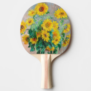 Raquette De Ping Pong Bouquet de tournesols Claude Monet