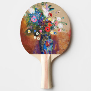 Raquette De Ping Pong Bouquet vintage de fleurs par Odilon Redon
