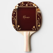 Raquette De Ping Pong Bourgogne Golden Flowers Ping Pong (Dos)