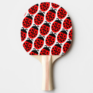 Raquette De Ping Pong Bouton rouge mignon