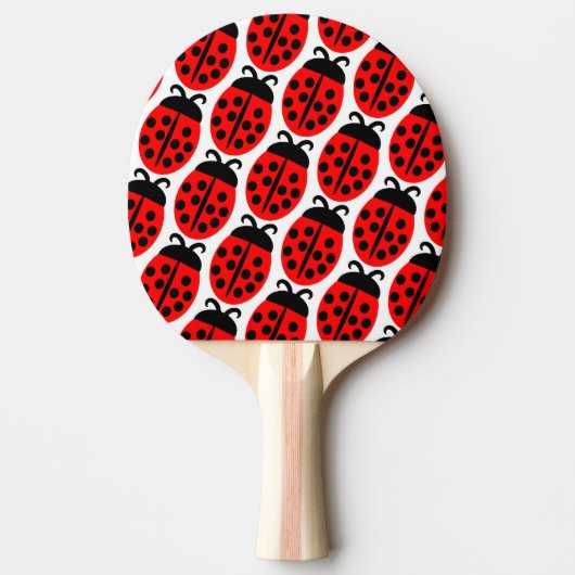 Raquette De Ping Pong Bouton rouge mignon (Devant)