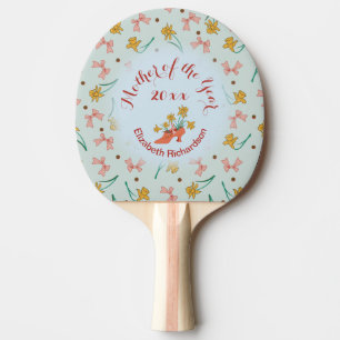Raquette De Ping Pong Boutons nostalgiques en floraison