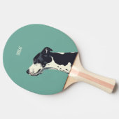 Raquette De Ping Pong Boxe noire et blanche (Côté)