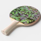 Raquette De Ping Pong Branches Feuilles rouges et vertes Photographie (Devant Angle)
