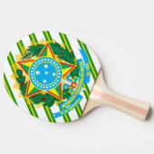 Raquette De Ping Pong Bras de manteau du Brésil (Côté)