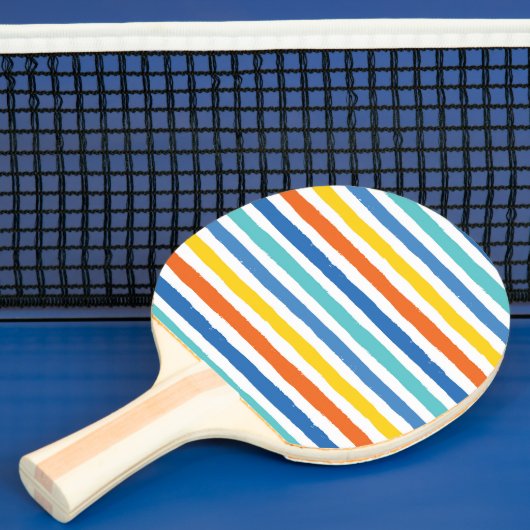 Raquette De Ping Pong Bright Beach Striped Motif (Insitu)
