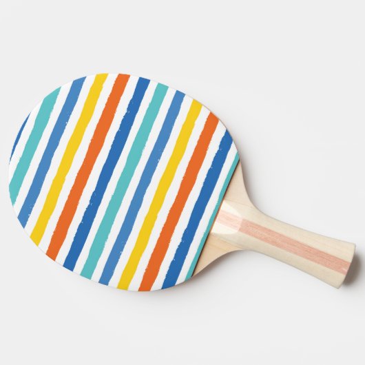 Raquette De Ping Pong Bright Beach Striped Motif (Côté)