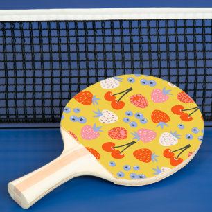 Raquette De Ping Pong Bright Coloré Motif Fruit Berry