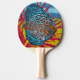 Raquette De Ping Pong Brillant poisson tropical II