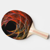 Raquette De Ping Pong Briser le Cercle Vortex de Feu Art Abstrait (Côté)