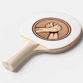 Raquette De Ping Pong Bronze (Devant Angle)