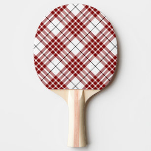 Raquette De Ping Pong Buchanan tartan rouge blanc plaid