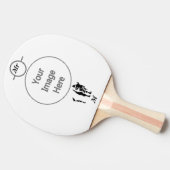 Raquette De Ping Pong Buffle noir silhouette (Côté)