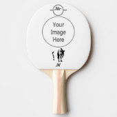 Raquette De Ping Pong Buffle noir silhouette (Devant)