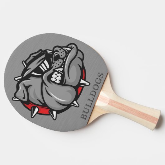 Raquette De Ping Pong Bulldogs Mascot Ping Pong Paddle (Côté)